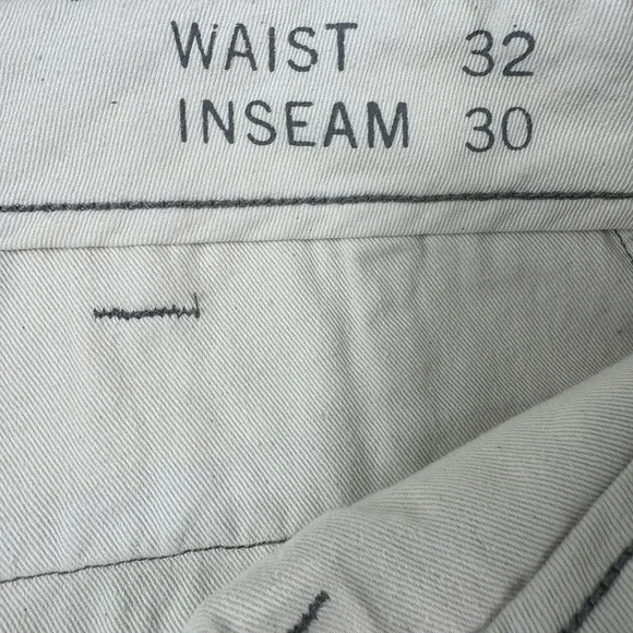 RRL Military Blue Field Button Fly Distressed Men's Chino Size 32x30 NWT 400$ - Picture 6 of 9